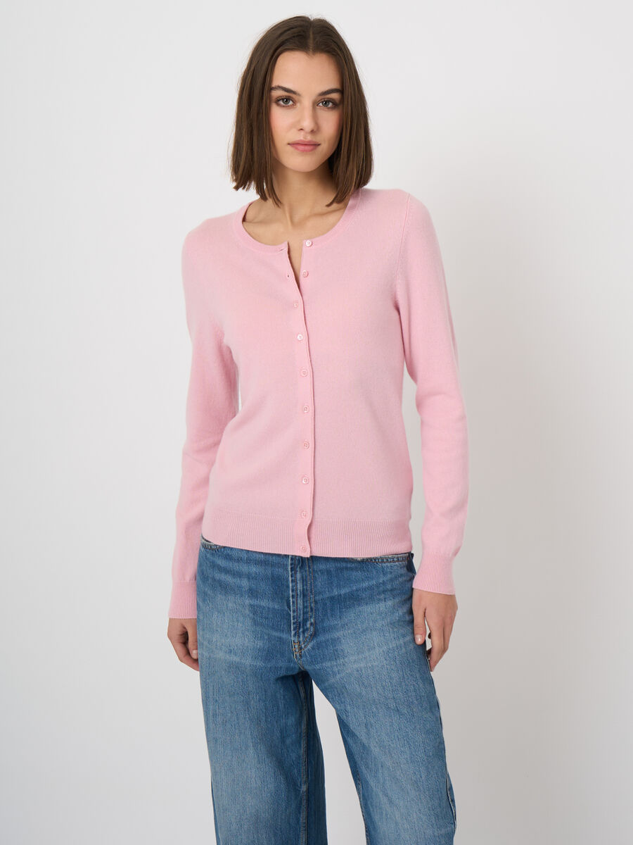 100% Cashmere fine-knit cardigan image number 2