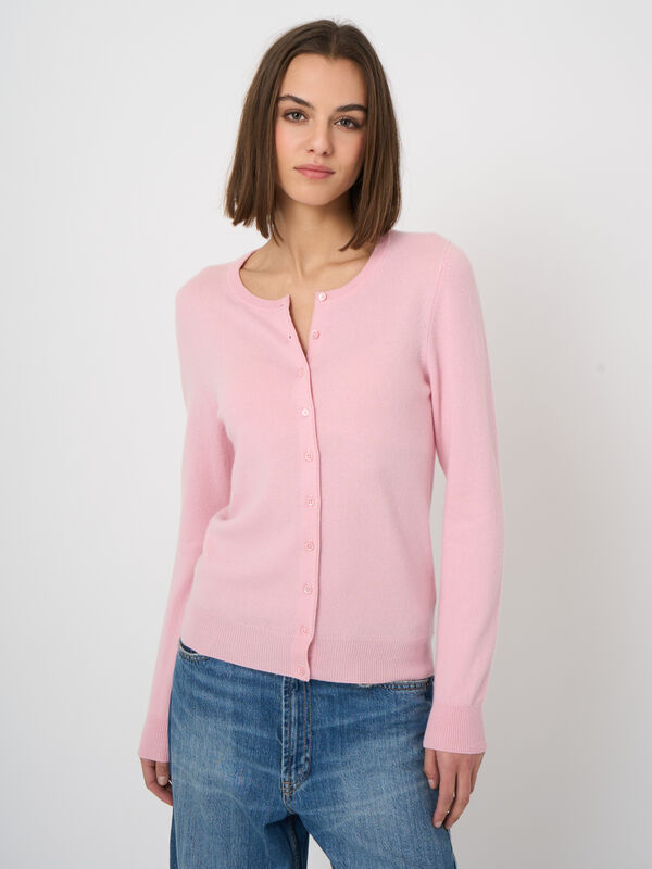 100% Cashmere fine-knit cardigan image number 3