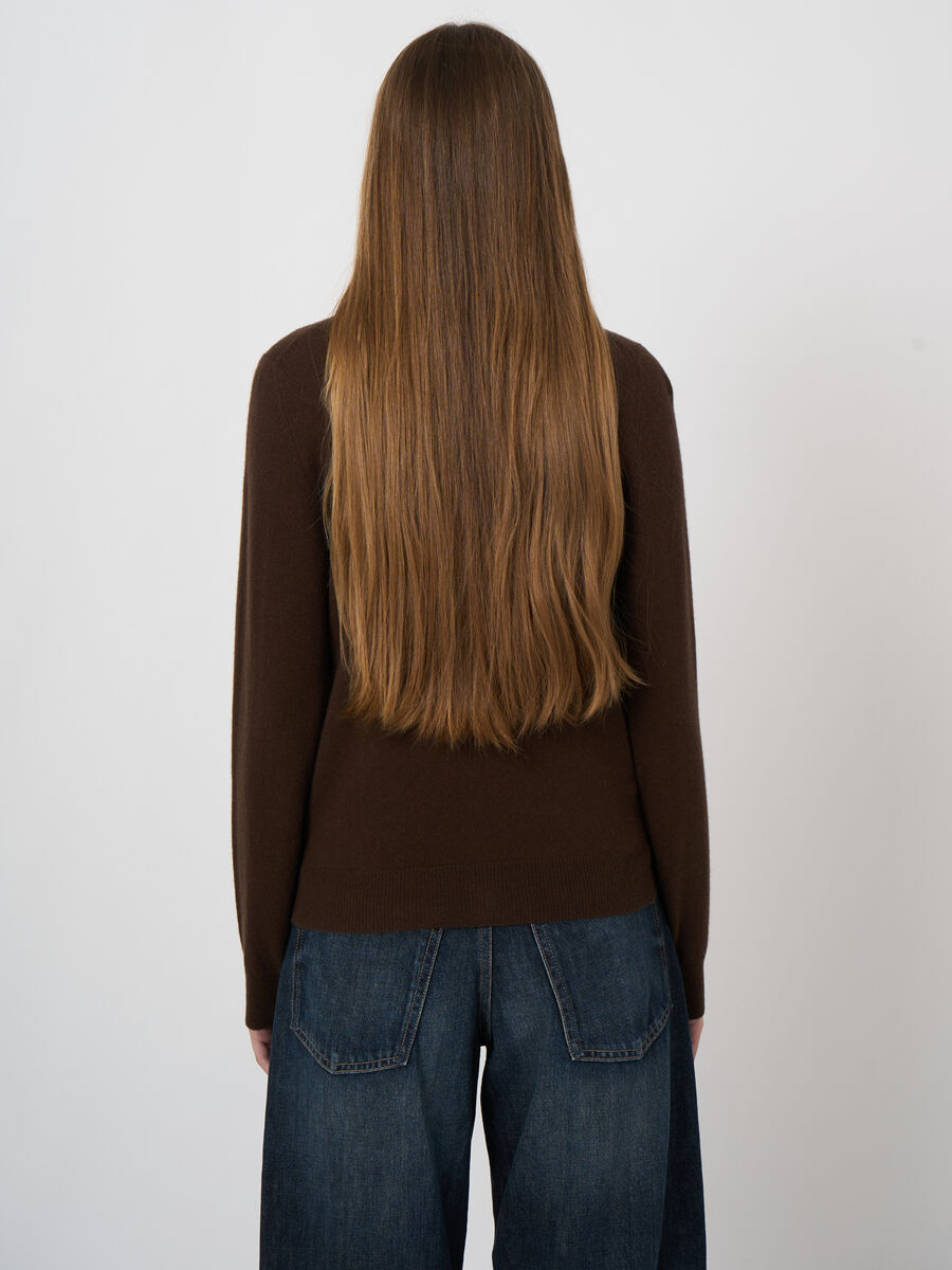 Organic Cashmere Fine-Knit Cardigan image number 3
