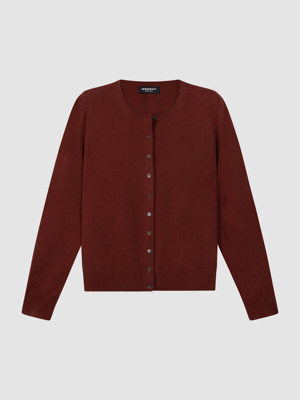 Fijngebreid kasjmier vest image number 0