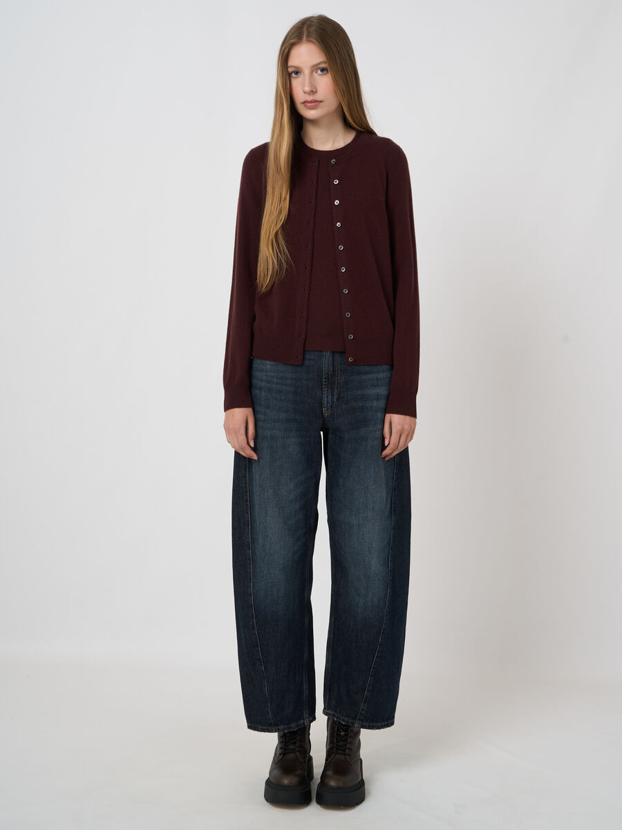 Cardigan fin en cachemire certifi&eacute; GOTS image number 4