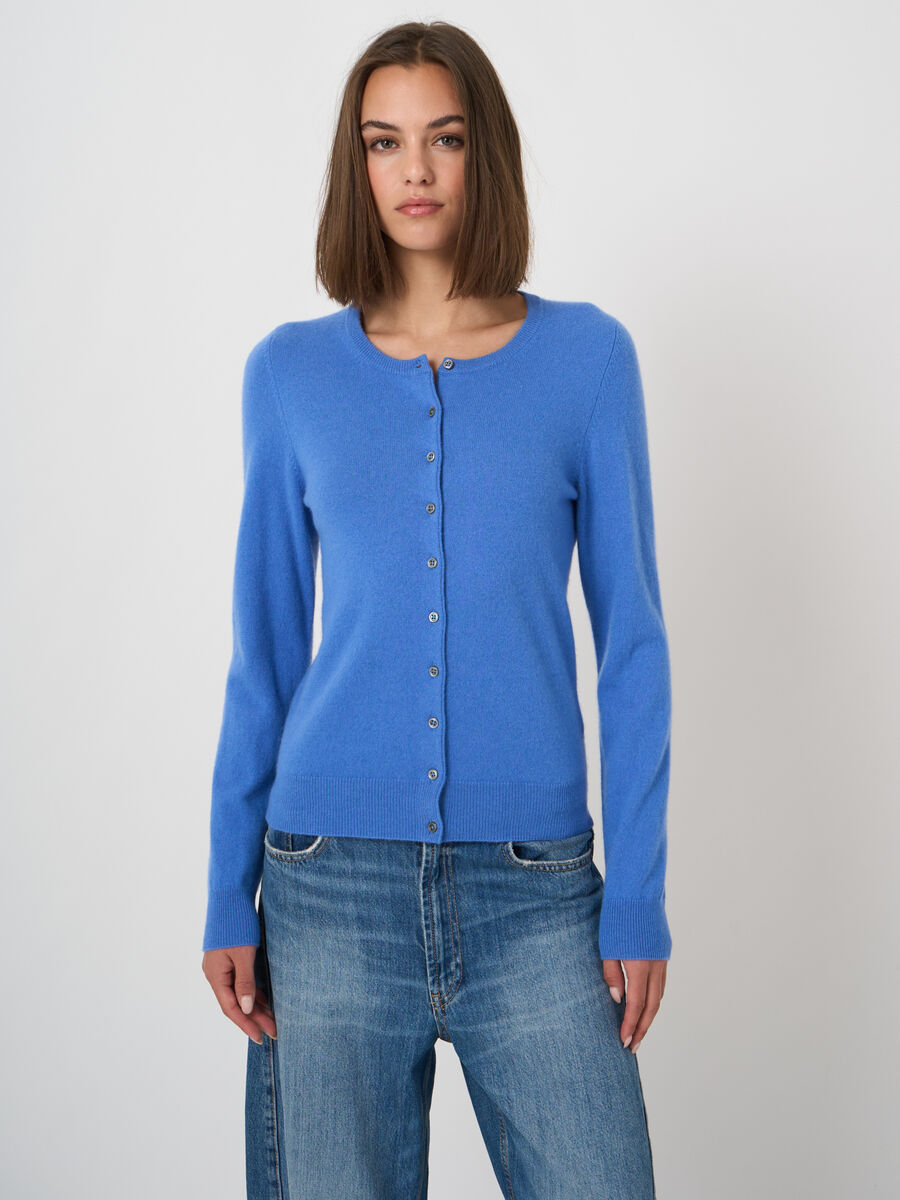 Organic Cashmere Fine-Knit Cardigan image number 0