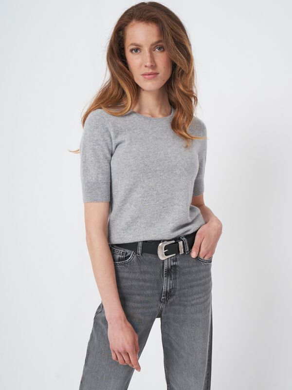Damestrui van organisch kasjmier - korte mouwen image number 1