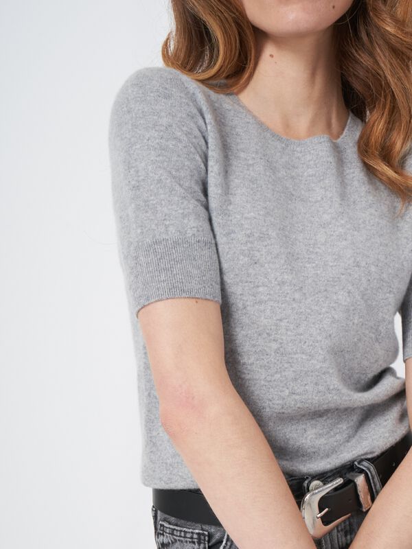 Damestrui van organisch kasjmier - korte mouwen image number 2