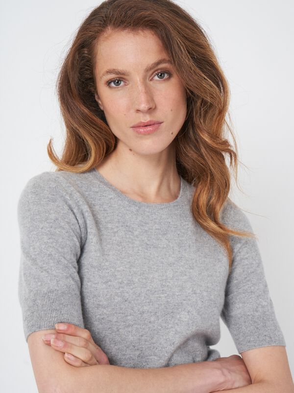 Damestrui van organisch kasjmier - korte mouwen image number 3