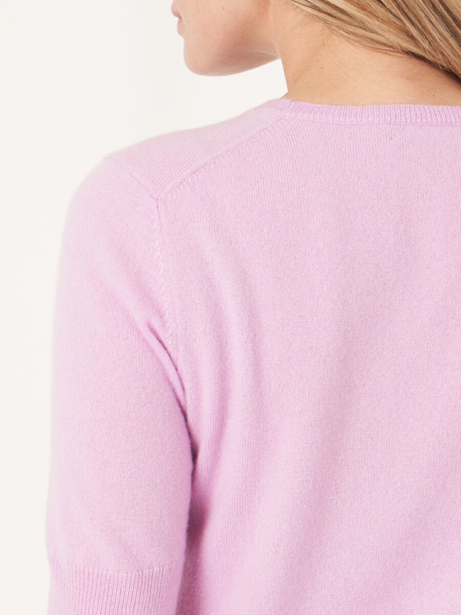 Damestrui van organisch kasjmier - korte mouwen image number 4