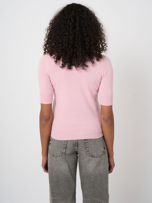 Damestrui van biologisch kasjmier met korte mouwen image number 3