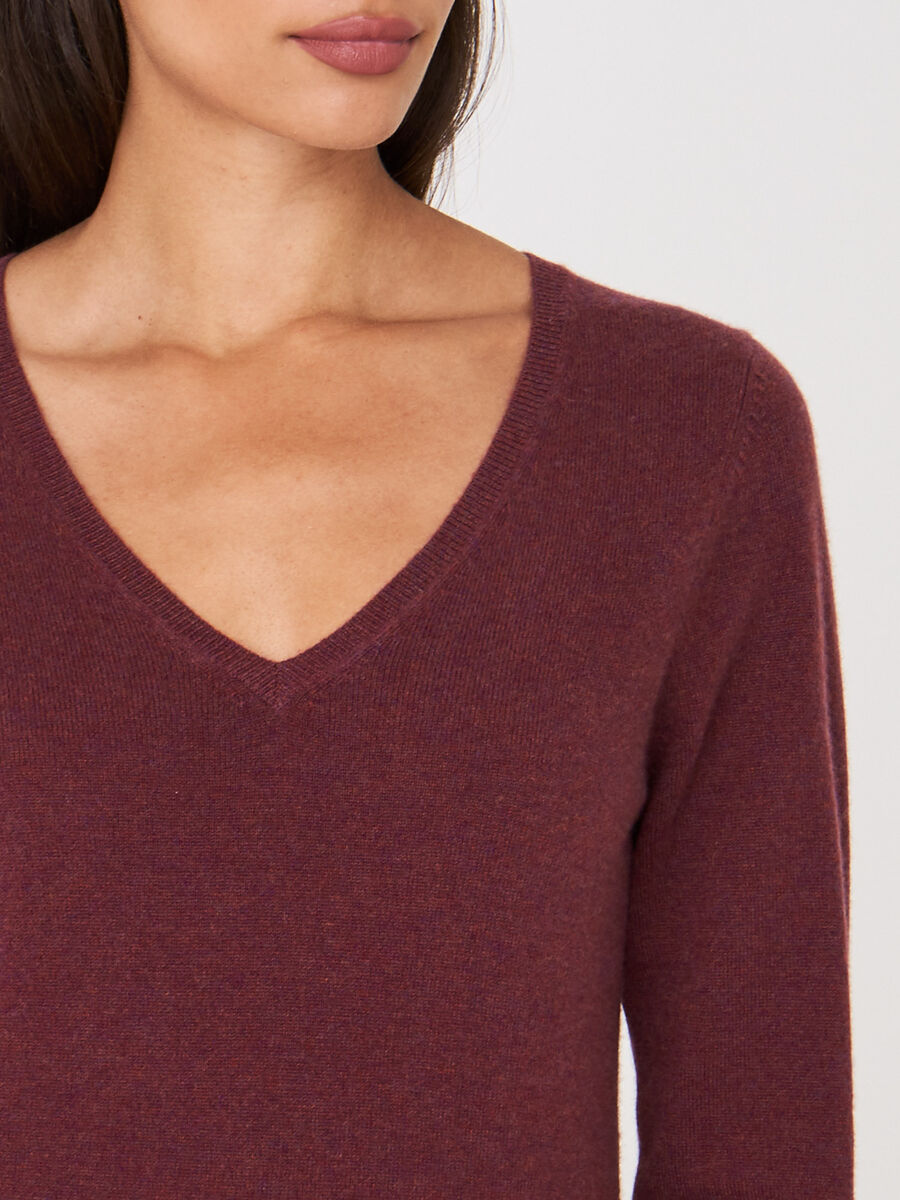 Basic organic cashmere v-neck jumper image number 114