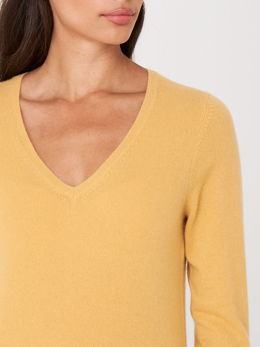 Basic organic cashmere v-neck jumper image number 118