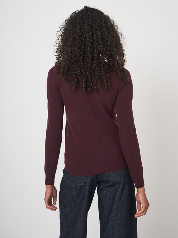 Basic-Pullover mit V-Ausschnitt aus Bio-Kaschmir image number 4