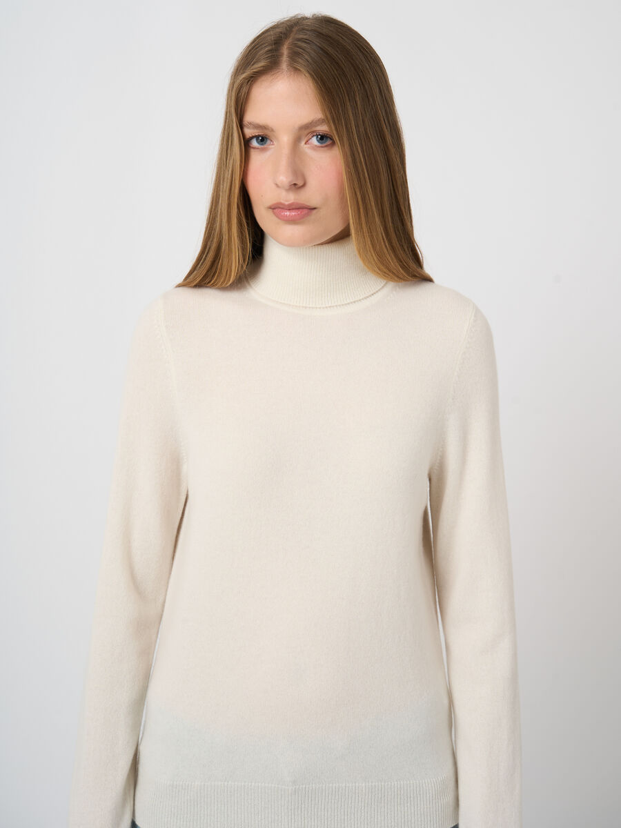 Basic Organic Cashmere Turtleneck Sweater image number 0
