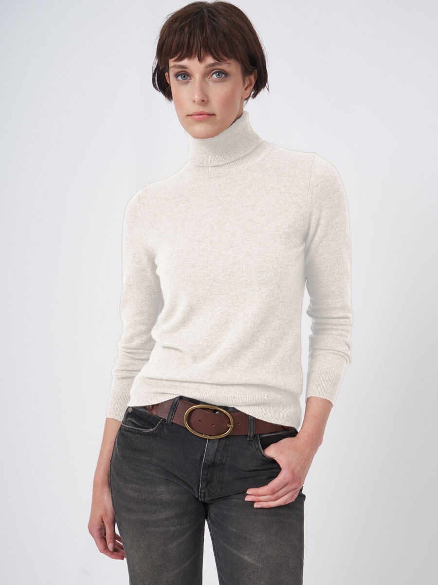 Basic-Rollkragenpullover aus Bio-Kaschmir image number 2