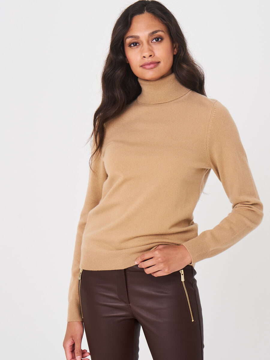 Basic organic cashmere roll neck sweater image number 0