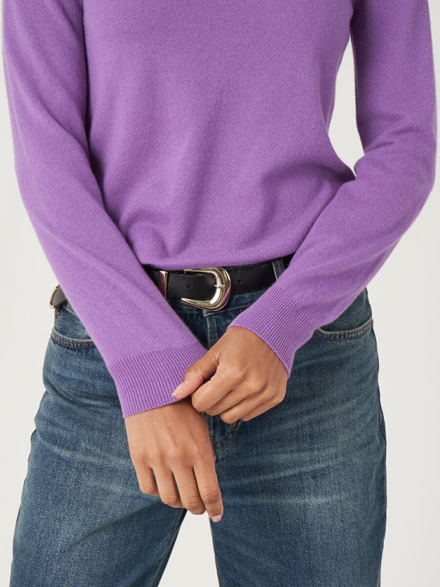 Basic-Rollkragenpullover aus Bio-Kaschmir image number 2