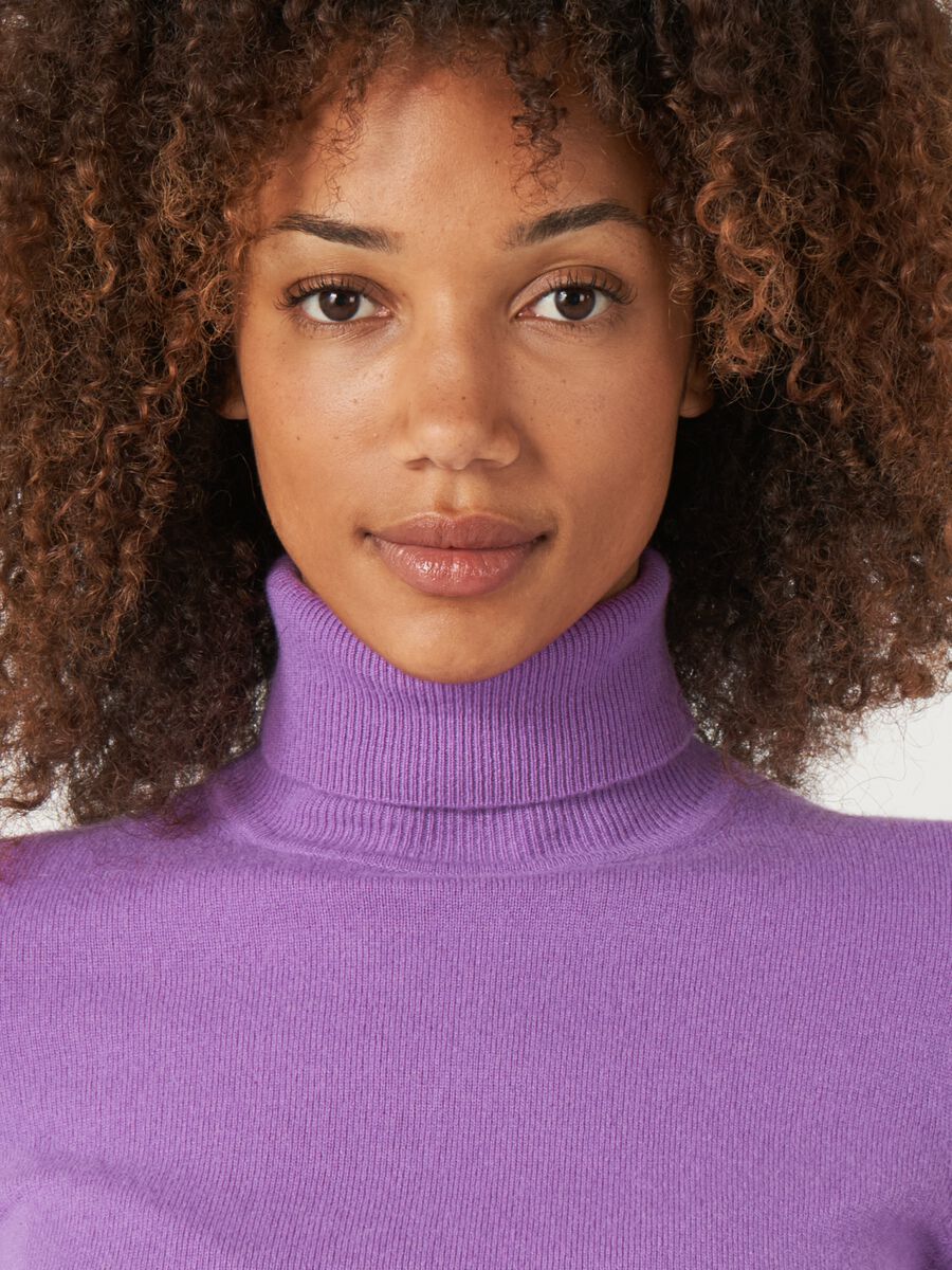 Basic-Rollkragenpullover aus Bio-Kaschmir image number 3