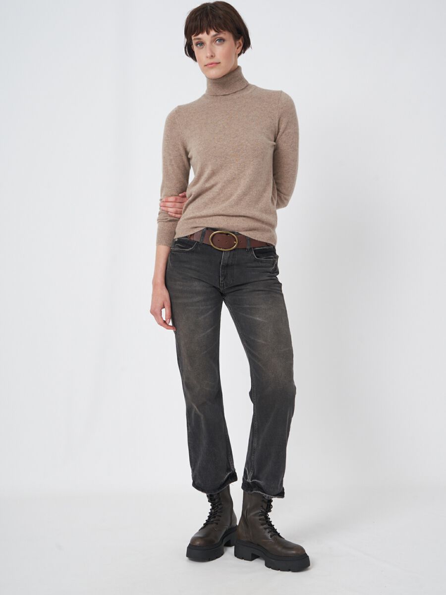 Basic-Rollkragenpullover aus Bio-Kaschmir image number 4