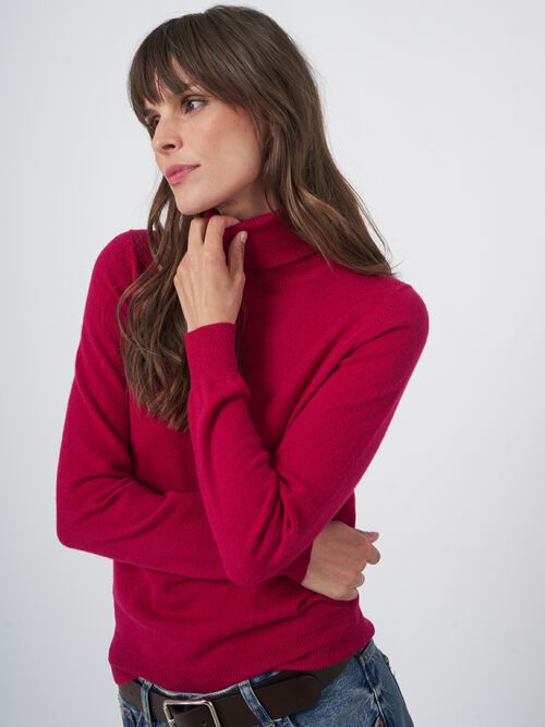 Basic organic cashmere turtleneck sweater