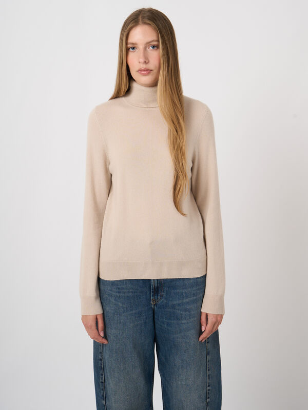 Basic Rollkragenpullover Aus Bio-Kaschmir image number 1