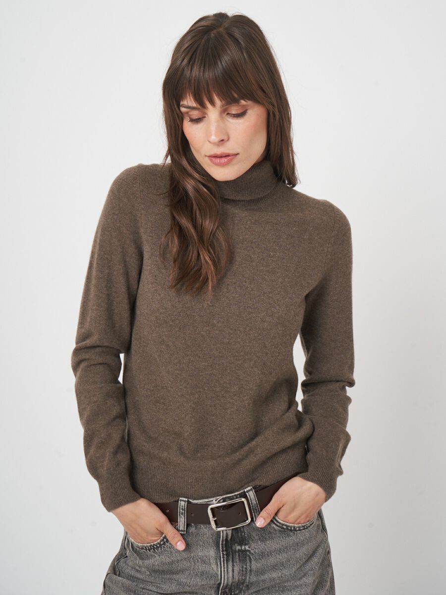 Basic-Rollkragenpullover aus Bio-Kaschmir image number 1