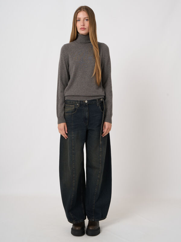 Basic Organic Cashmere Turtleneck Sweater image number 0