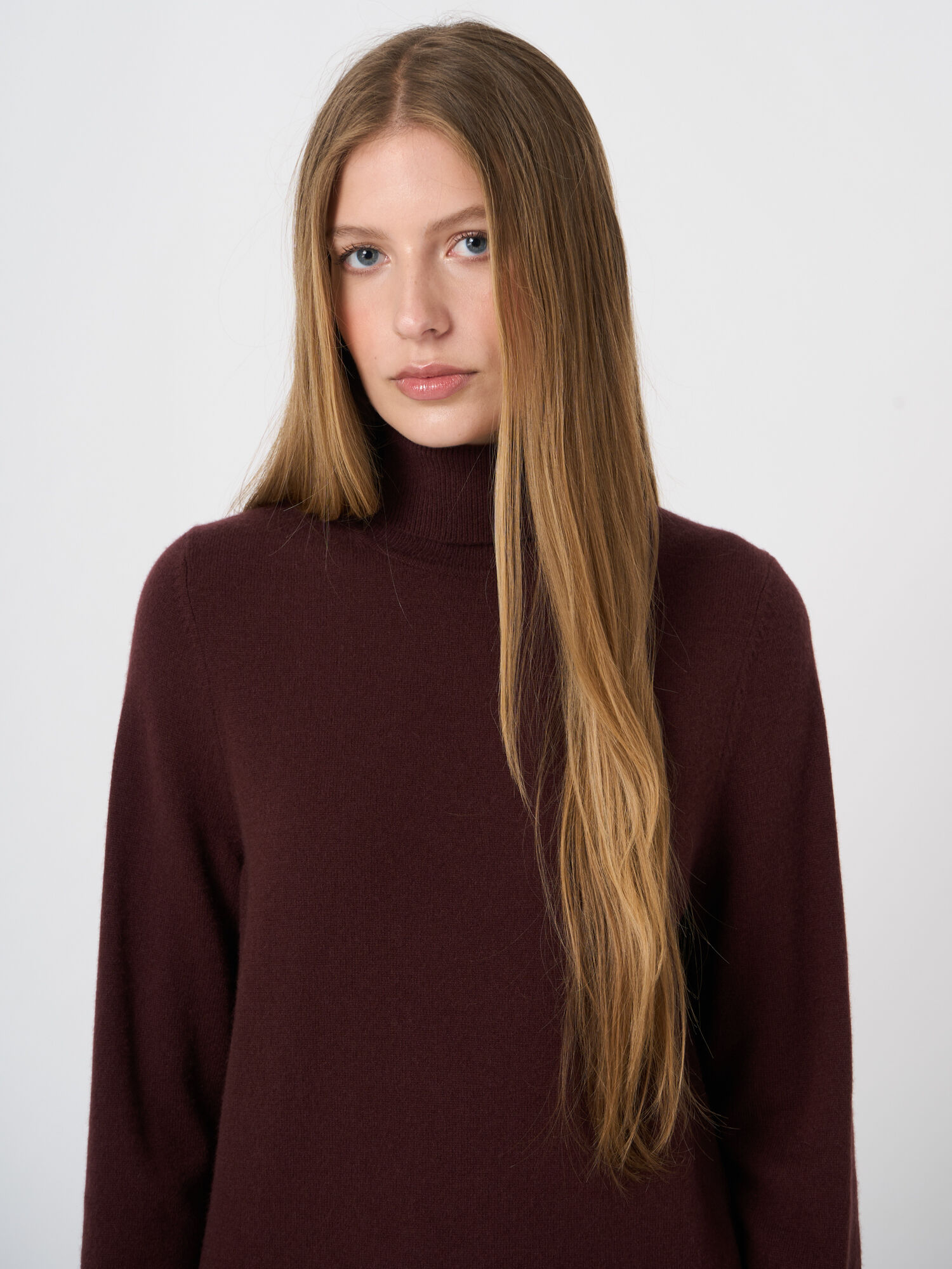 Basic Rollkragenpullover Aus Bio-Kaschmir