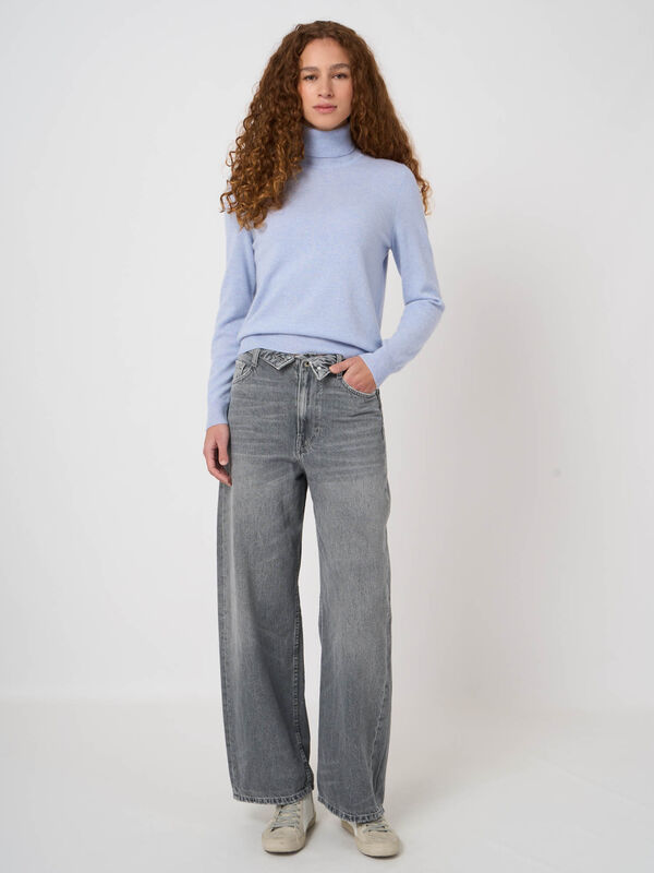 Basic Rollkragenpullover Aus Bio-Kaschmir image number 2