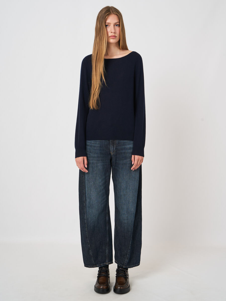 Basic-Pullover mit U-Boot-Ausschnitt aus Bio-Kaschmir image number 2