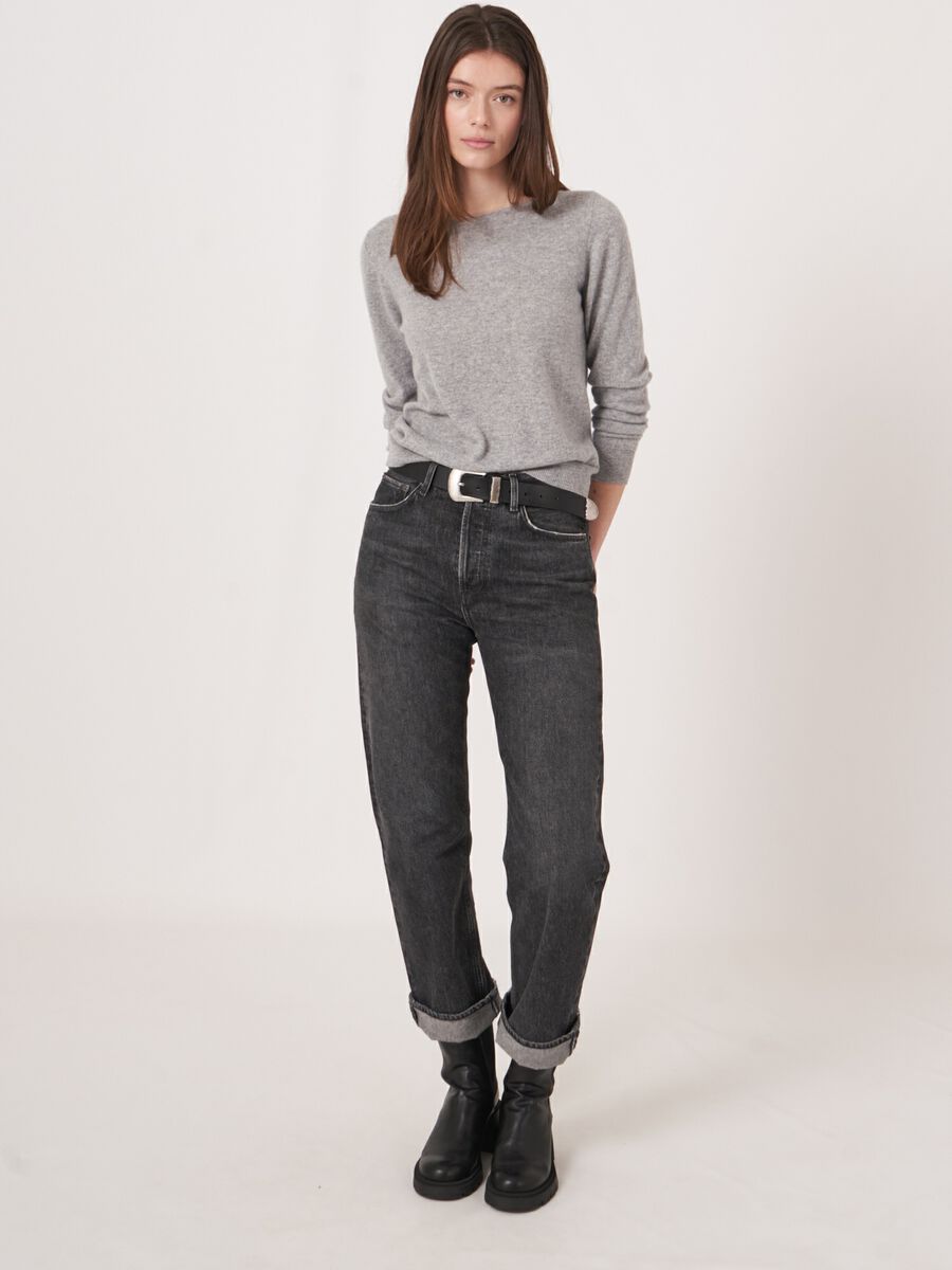 Basic-Pullover mit U-Boot-Ausschnitt aus Bio-Kaschmir image number 4