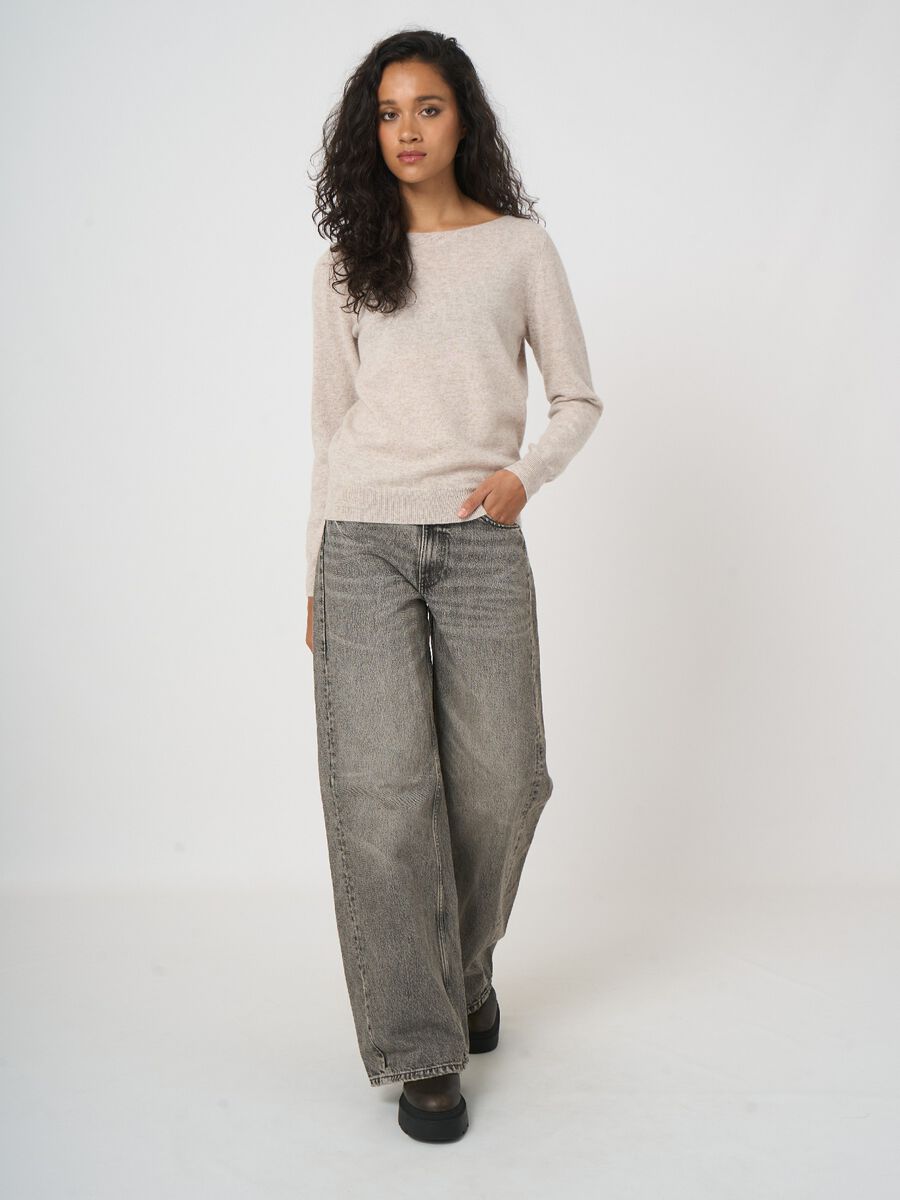 Basic-Pullover mit U-Boot-Ausschnitt aus Bio-Kaschmir image number 6