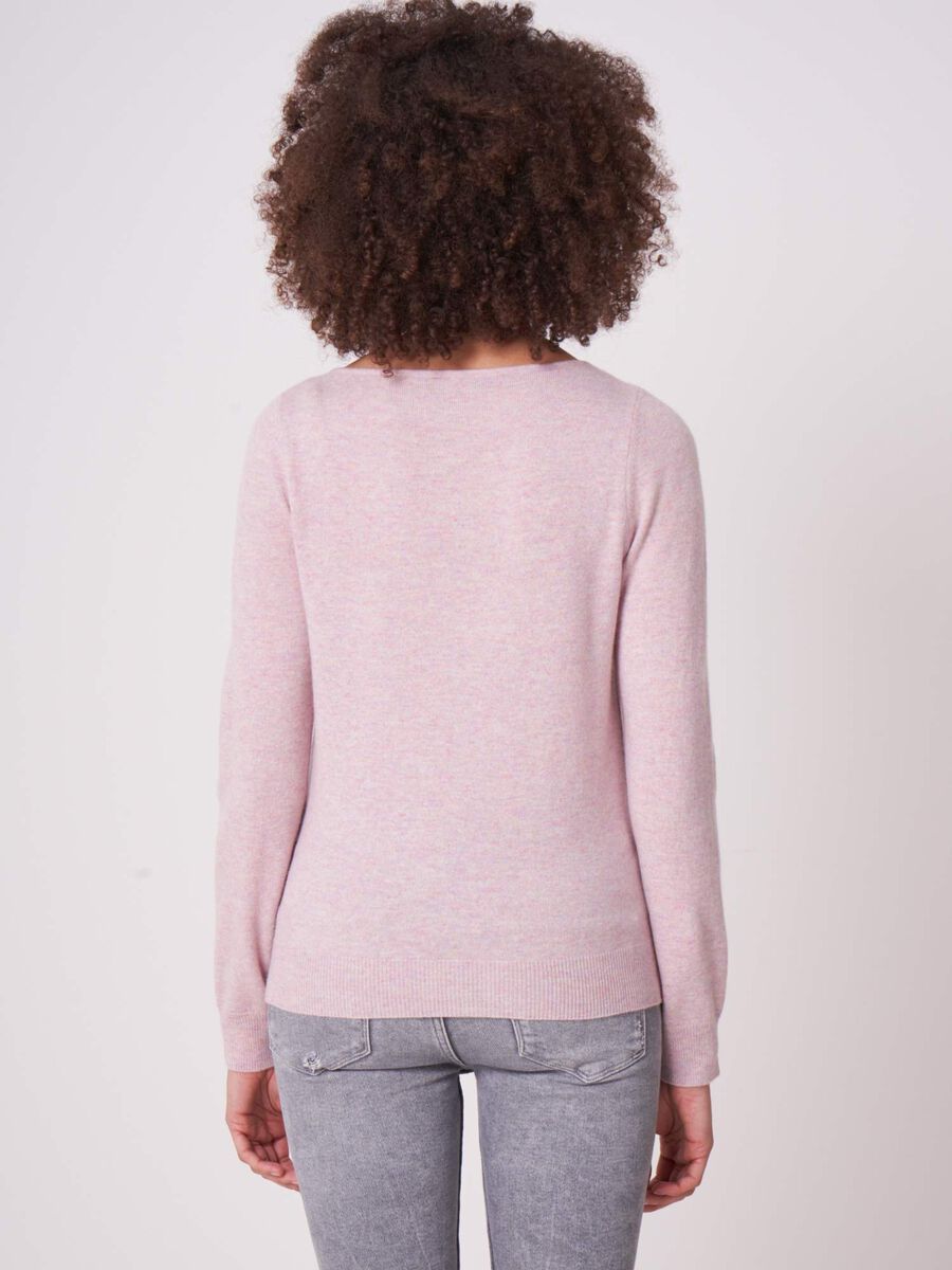 Basic boat neck sweater in organic cashmere image number 120