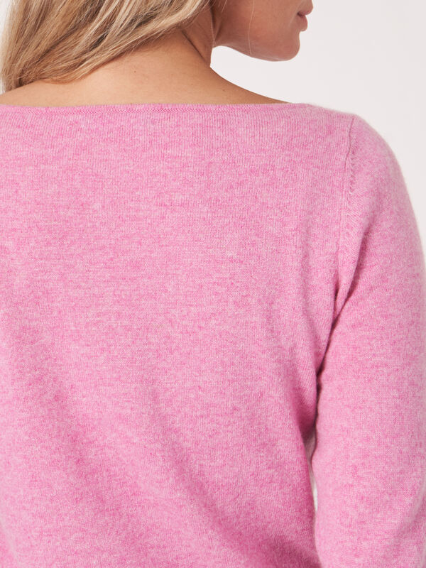 Pull col bateau en cachemire bio image number 2