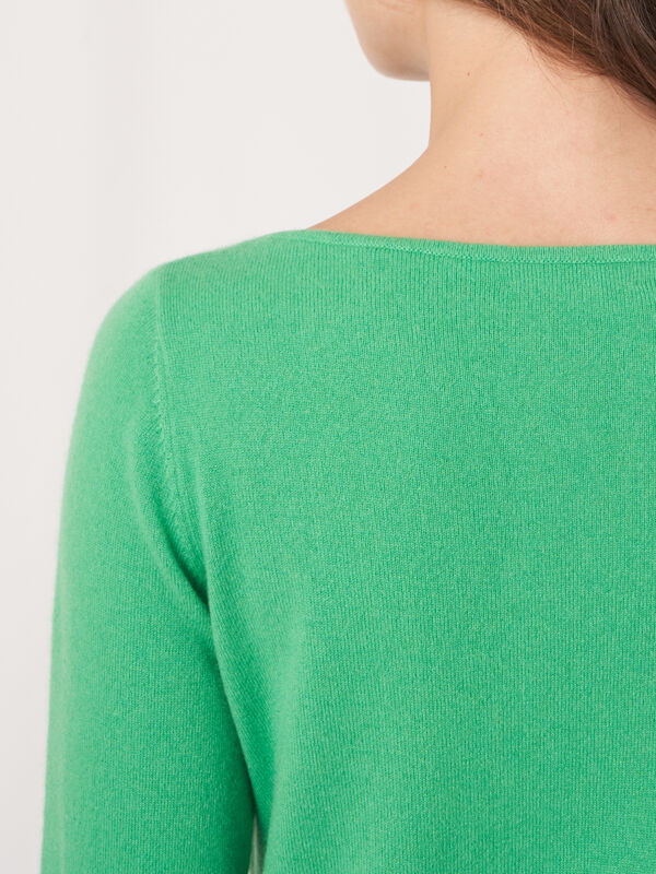Basic-Pullover mit U-Boot-Ausschnitt aus Bio-Kaschmir image number 5
