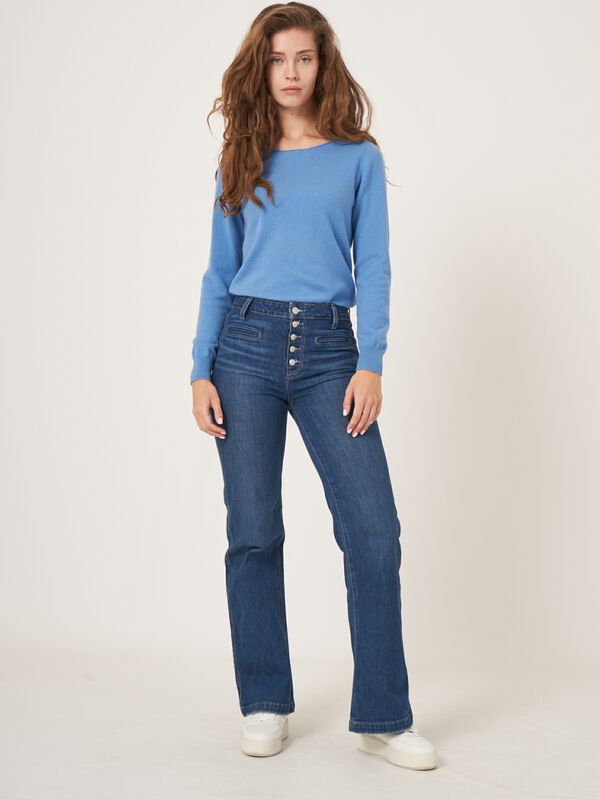 Basic-Pullover mit U-Boot-Ausschnitt aus Bio-Kaschmir image number 5