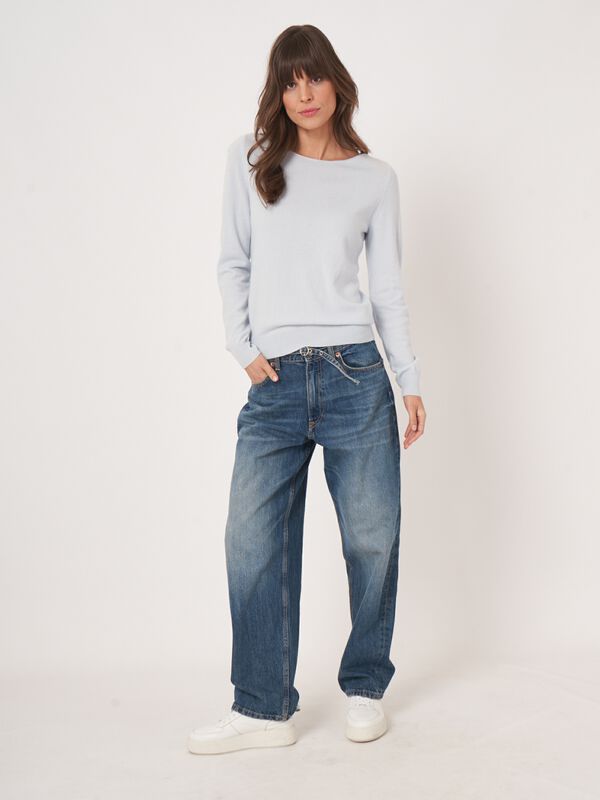 Basic-Pullover mit U-Boot-Ausschnitt aus Bio-Kaschmir image number 5