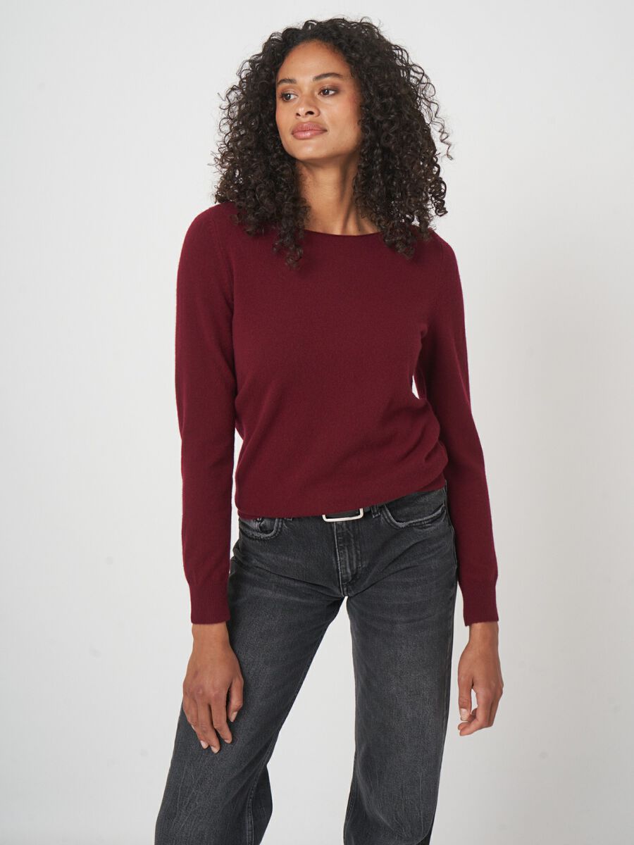 Basic-Pullover mit U-Boot-Ausschnitt aus Bio-Kaschmir image number 2