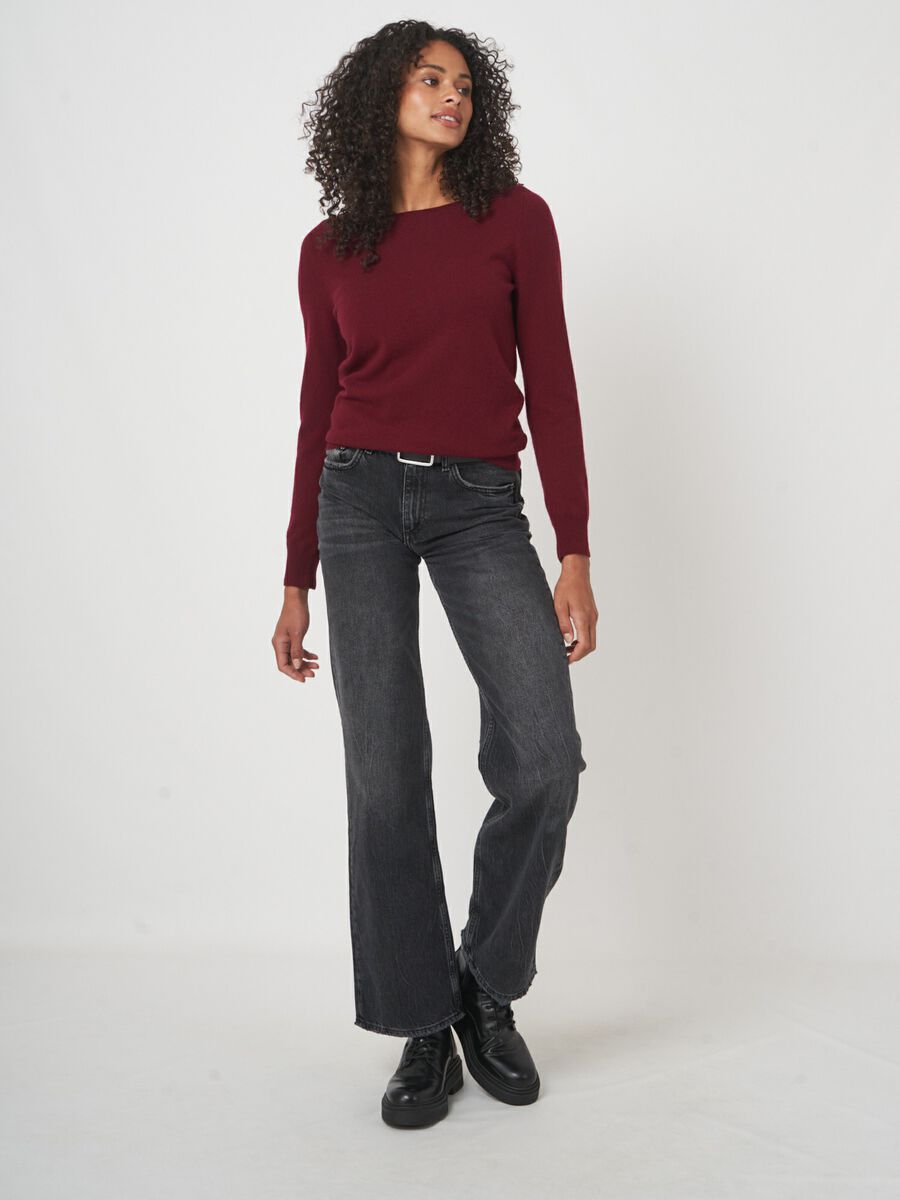 Basic-Pullover mit U-Boot-Ausschnitt aus Bio-Kaschmir image number 4