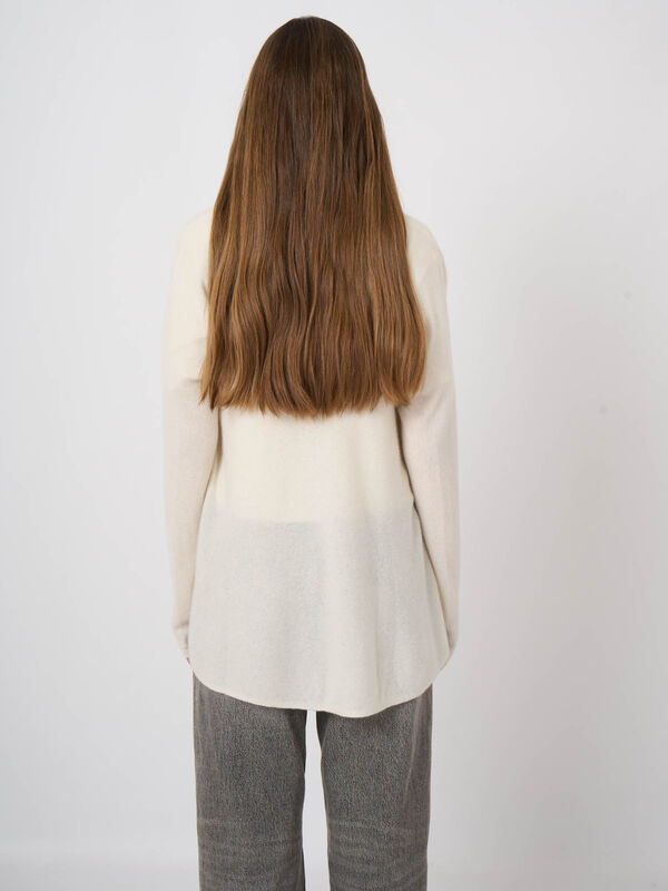 Cardigan mit Schalkragen aus 100% Bio-Kaschmir image number 4