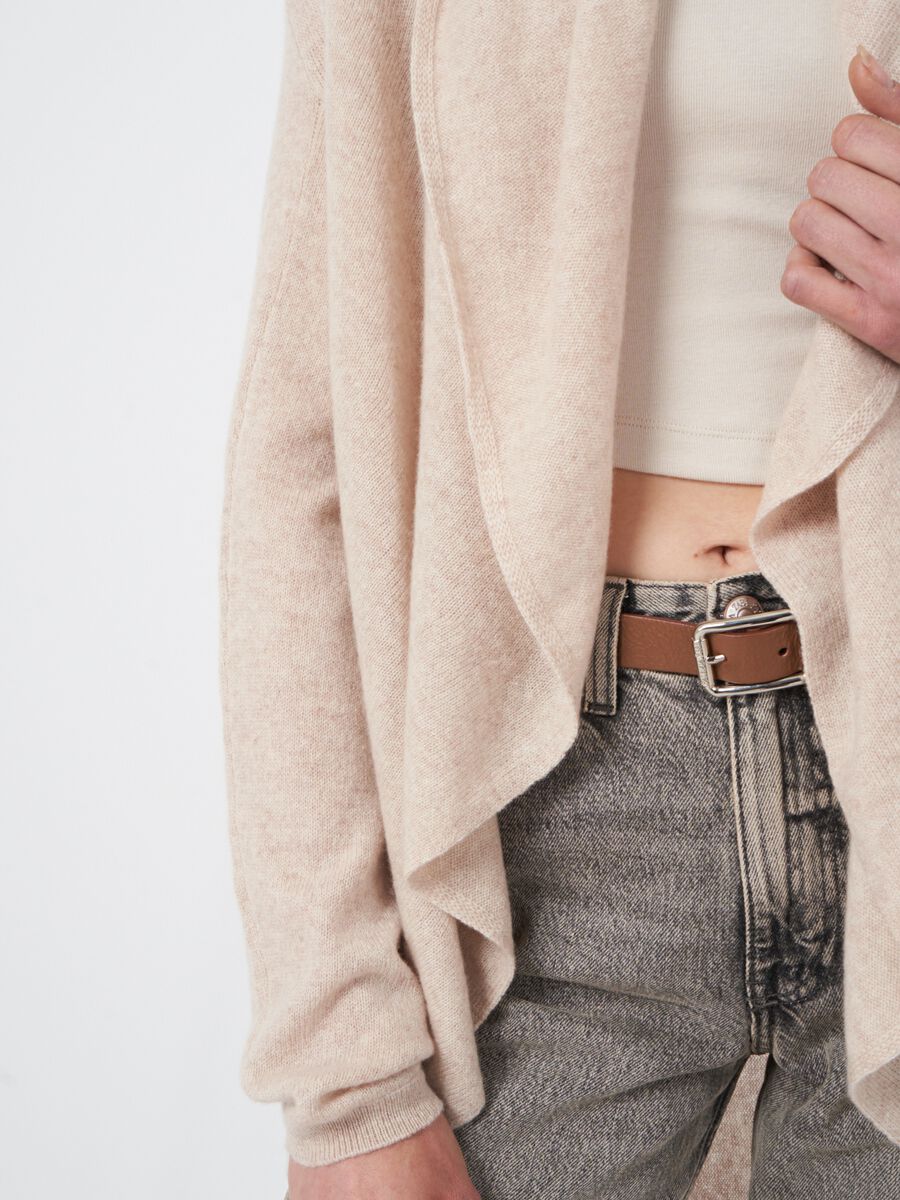 Offene Strickjacke mit Schalkragen aus Bio-Kaschmir image number 44