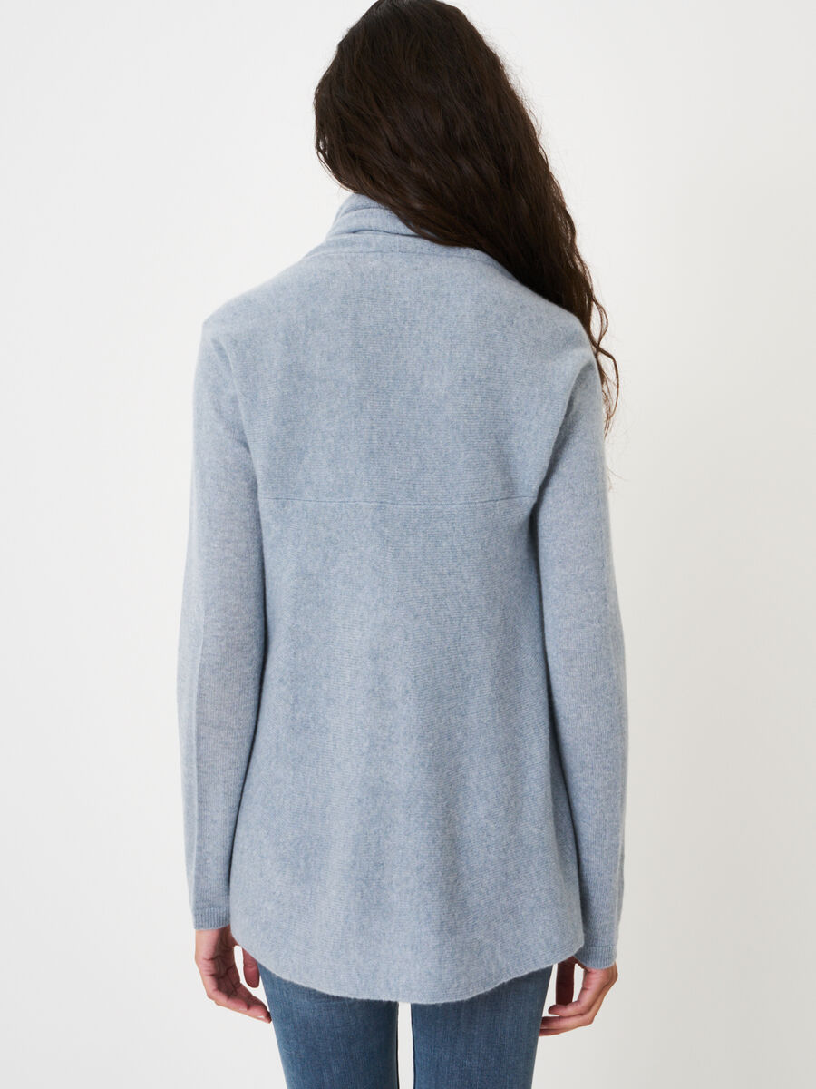 Offene Strickjacke mit Schalkragen aus Bio-Kaschmir image number 79