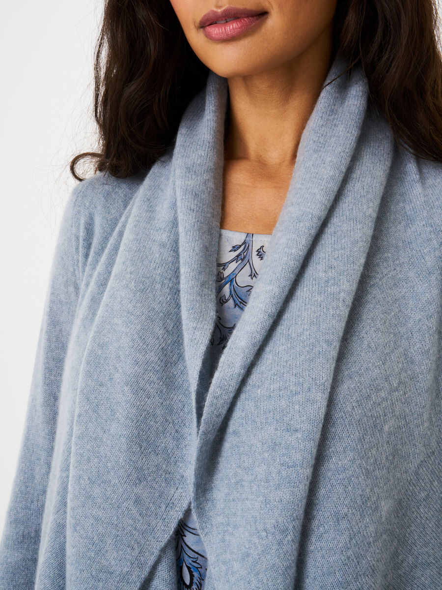 Offene Strickjacke mit Schalkragen aus Bio-Kaschmir image number 80