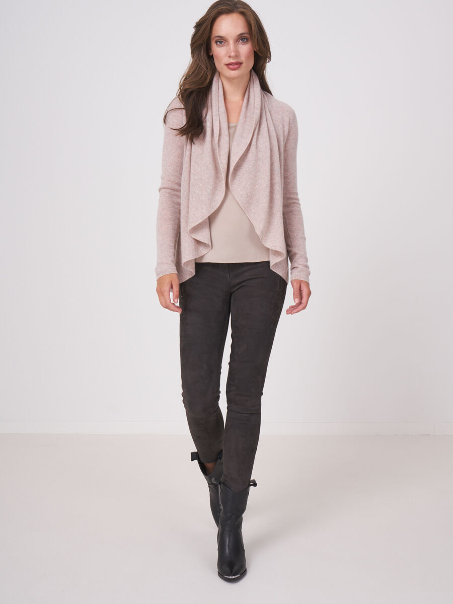 Offene Strickjacke mit Schalkragen aus Bio-Kaschmir image number 93