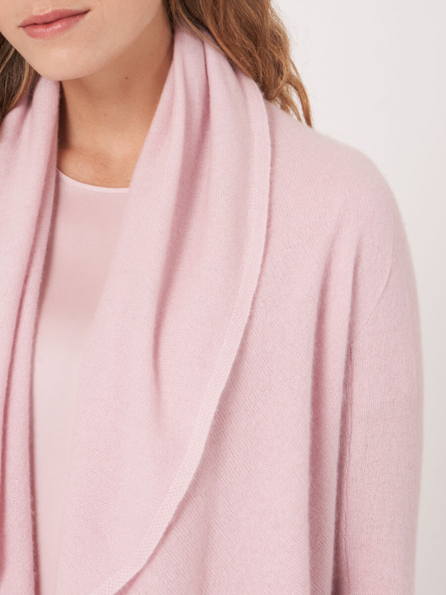 Offene Strickjacke mit Schalkragen aus Bio-Kaschmir image number 120