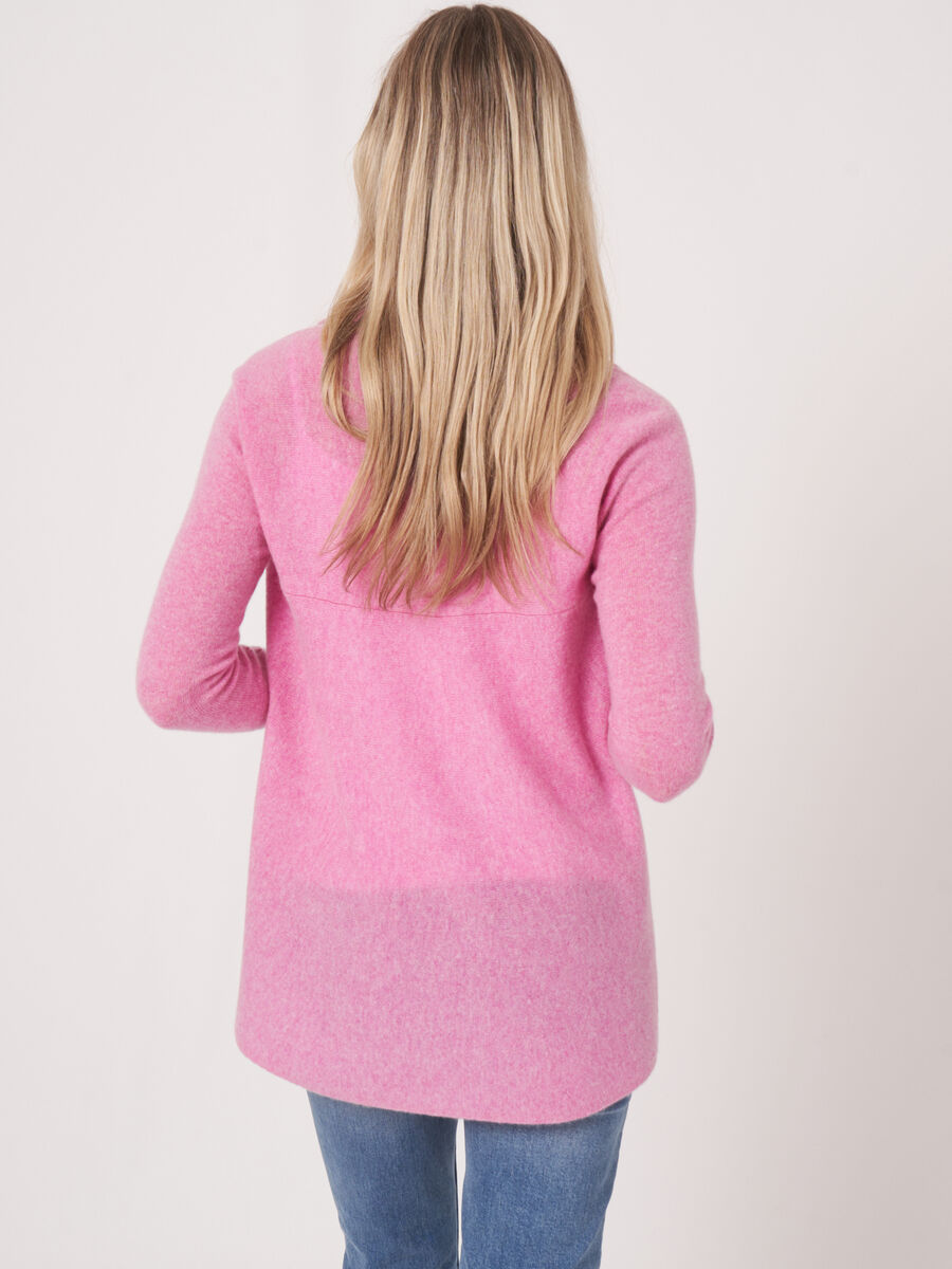 Offene Strickjacke mit Schalkragen aus Bio-Kaschmir image number 131