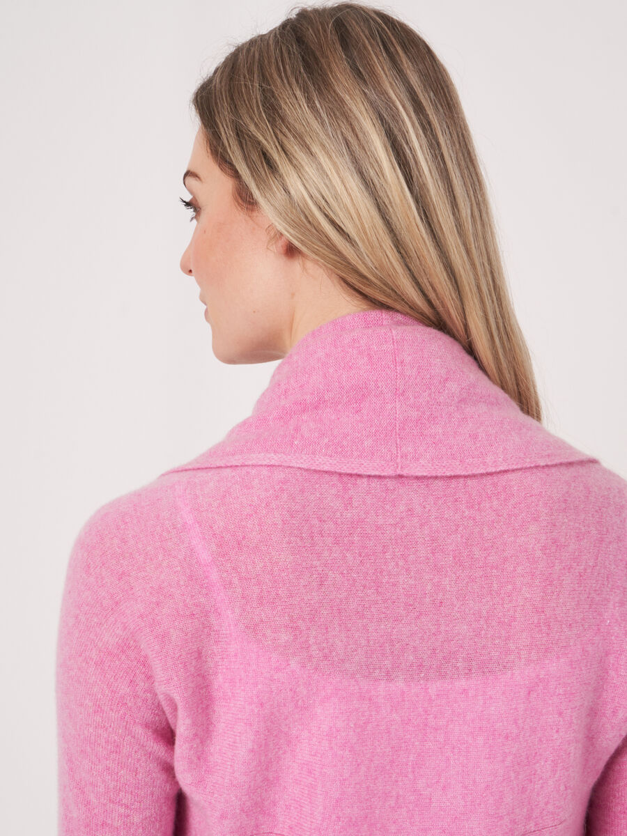 Offene Strickjacke mit Schalkragen aus Bio-Kaschmir image number 134