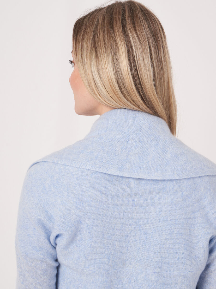 Offene Strickjacke mit Schalkragen aus Bio-Kaschmir image number 139