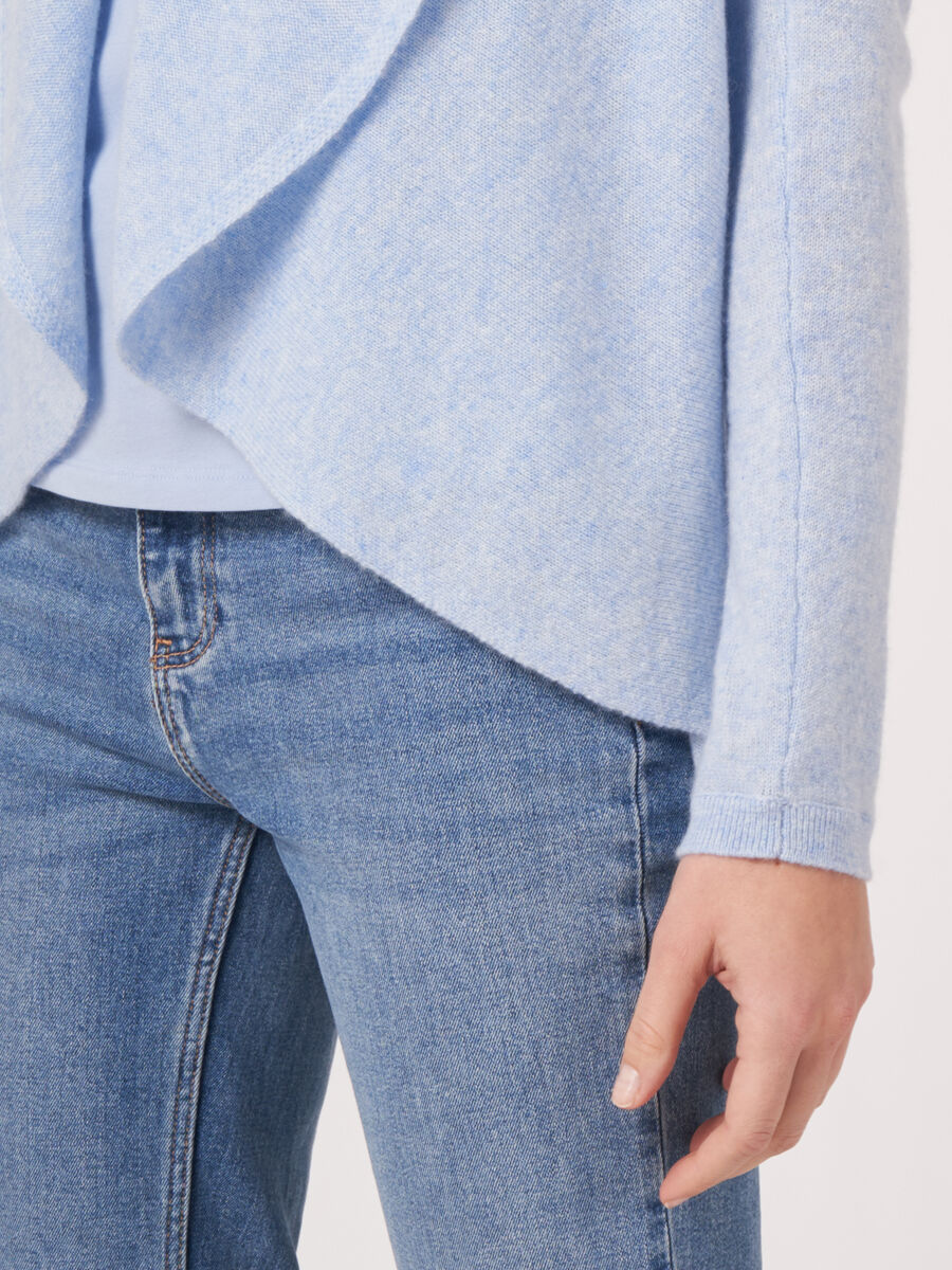 Offene Strickjacke mit Schalkragen aus Bio-Kaschmir image number 140