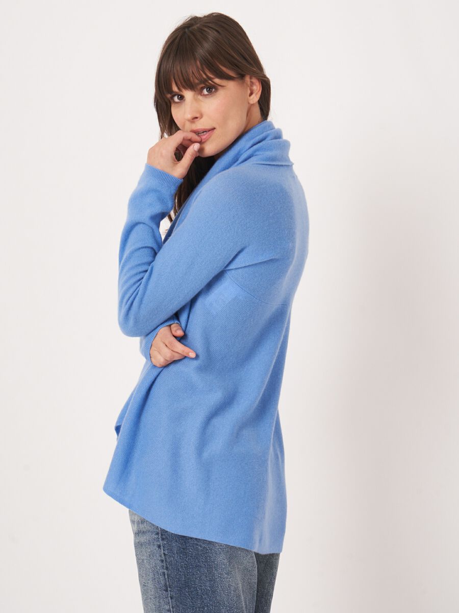 Offene Strickjacke mit Schalkragen aus Bio-Kaschmir image number 31