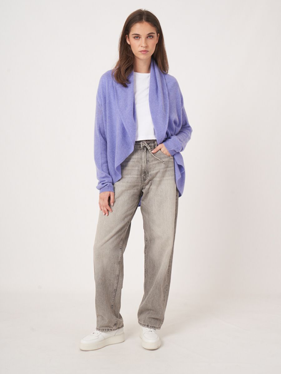 Offene Strickjacke mit Schalkragen aus Bio-Kaschmir image number 42