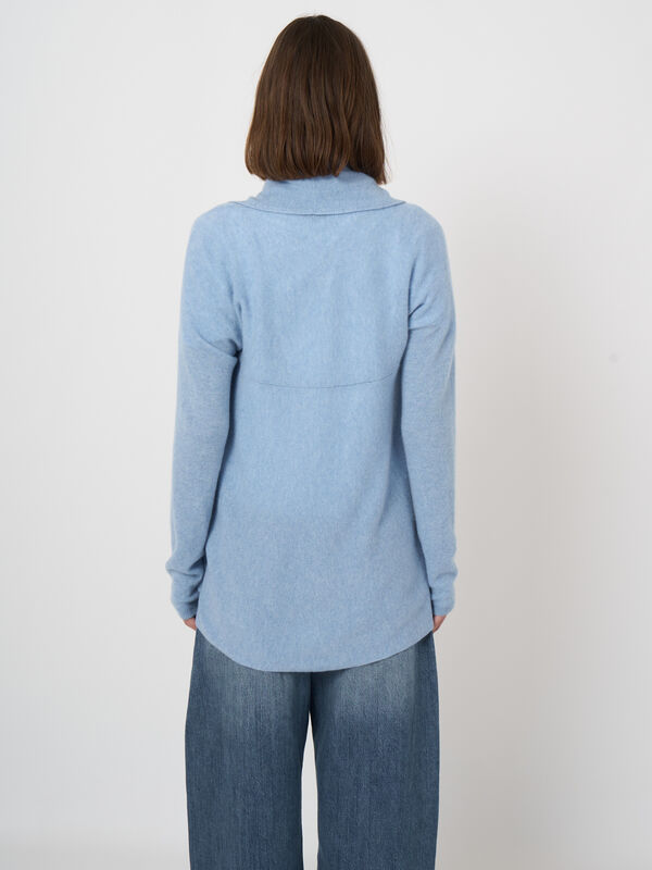 Cardigan van 100% biologisch kasjmier met sjaalkraag image number 4