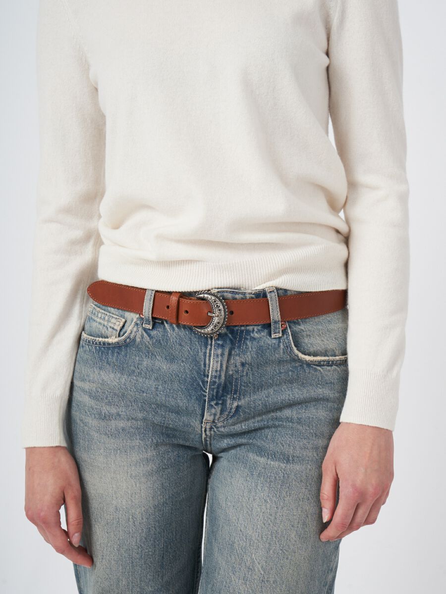 Pull col rond en cachemire biologique image number 2